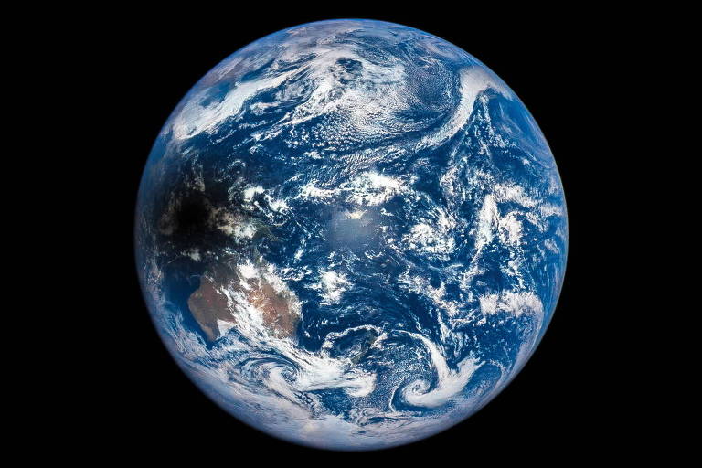 A Terra em foto feita por sonda da Nasa 