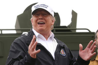 U.S. President Trump visits U.S.-Mexico border with border patrol agents in Mission, Texas
