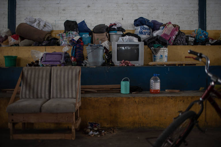 Pintolândia, abrigo para venezuelanos em Boa Vista, Roraima, que recebe imigrantes indígenas das etnias warao e enhepá 