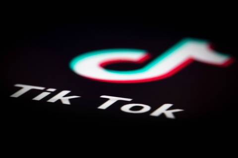 A photo taken on December 14, 2018 in Paris shows the logo of the application TikTok. - TikTok, is a Chinese short-form video-sharing app, which has proved wildly popular this year. (Photo by JOEL SAGET / AFP) ORG XMIT: 28908