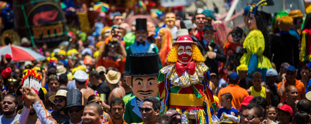 Carnaval de rua em Olinda, em 2018; neste fim de semana, a festa se espalha pelo país
