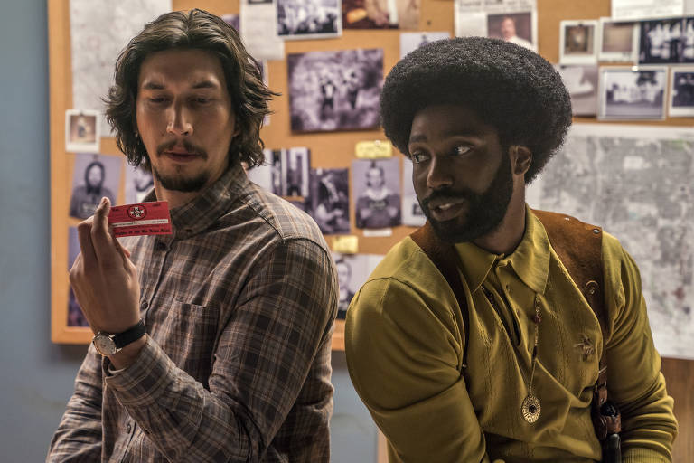 Adam Driver e John David Washington em 'Infiltrado na Klan', de Spike Lee