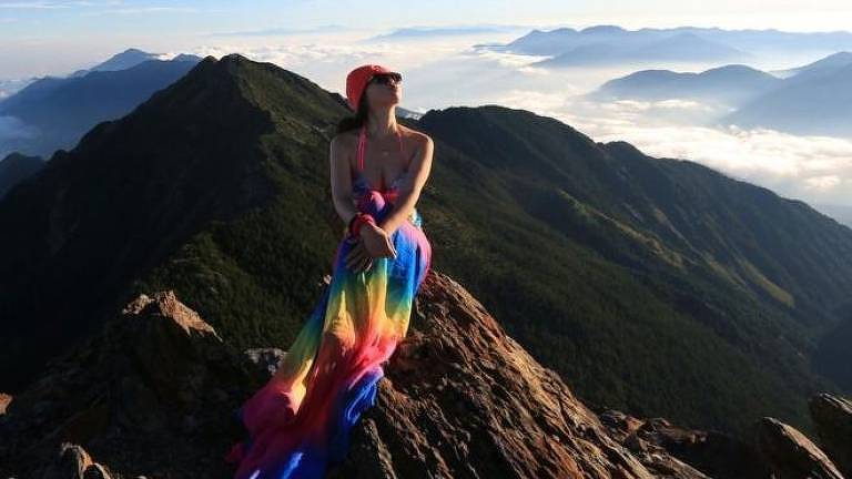 Gigi Wu era considerada uma alpinista experiente e atraiu milhares de seguidores com fotos de biquíni em topos de montanhas