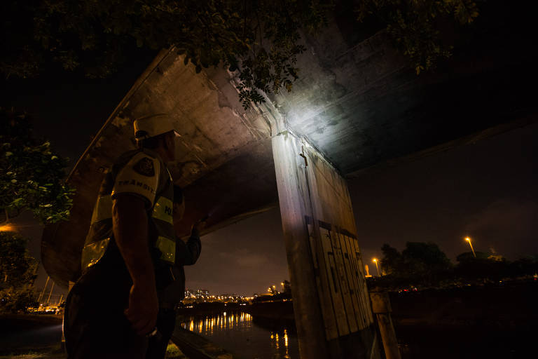 Técnicos identificaram dano em viga de ponte em SP durante vistoria