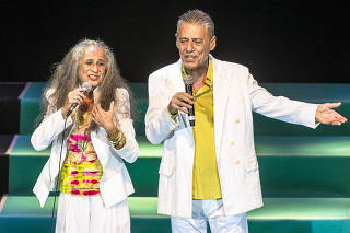 Maria Bethânia e Chico Buarque no 14º Show de Verão da Mangueira