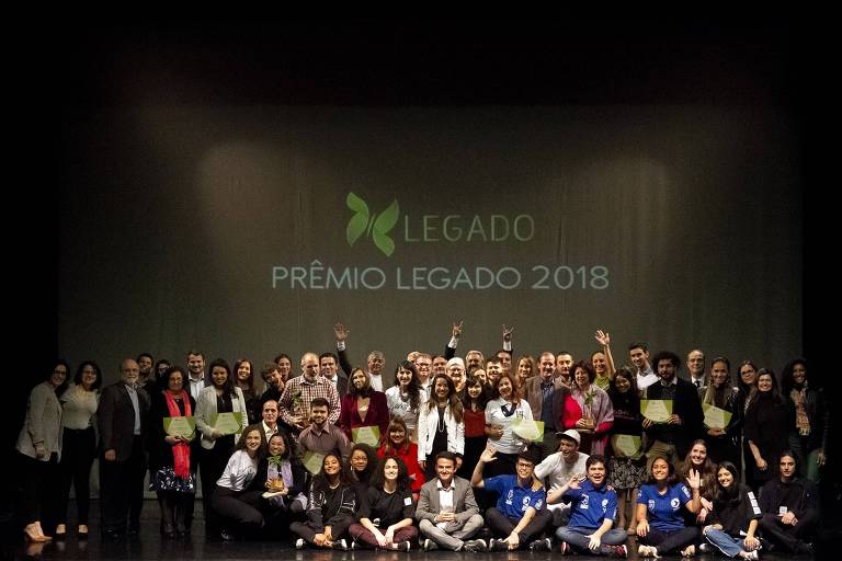 Finalistas do programa de aceleração Projeto Legado em 2018, durante cerimônia de premiação em Curitiba