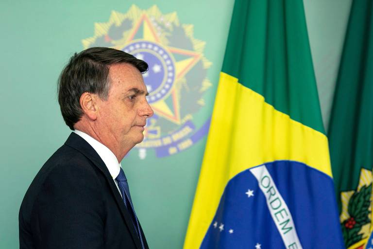 O presidente da República, Jair Bolsonaro, em Brasília 