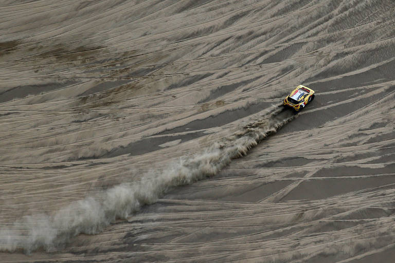 Competidor do Rali Dakar, no Peru
