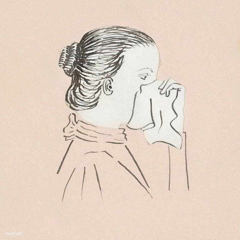 Cabeça de uma mulher com seu lenço, de Julie de Graag (1877-1924)