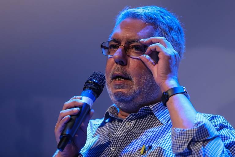 O ex-diretor de jornalismo da Empresa Brasil de Comunicações (EBC), Ricardo Melo, durante debate no Evento Folha 95 anos