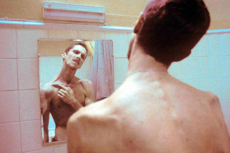 Christian Bale em cena de "O Operário" (2004)