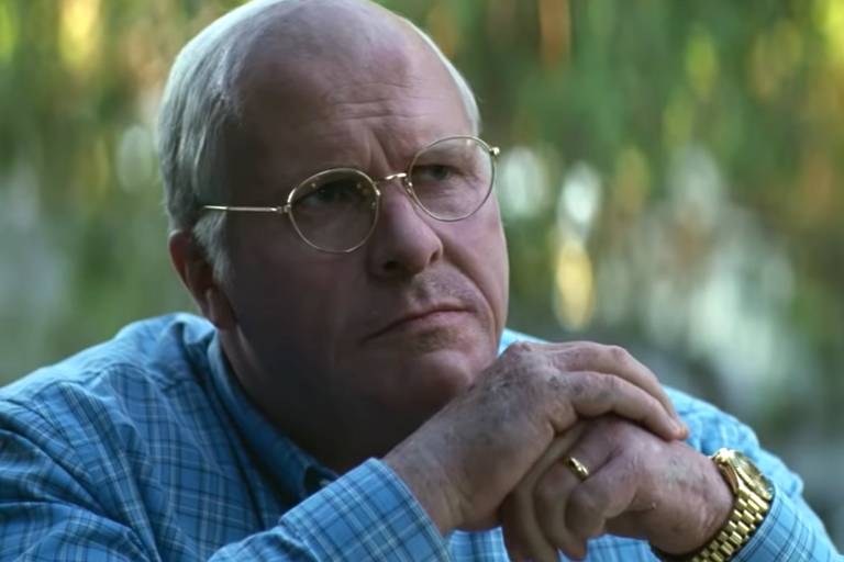Christian Bale em cena de 'Vice'