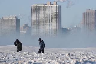 Polar Vortex Brings Extreme Cold Temperatures To Chicago