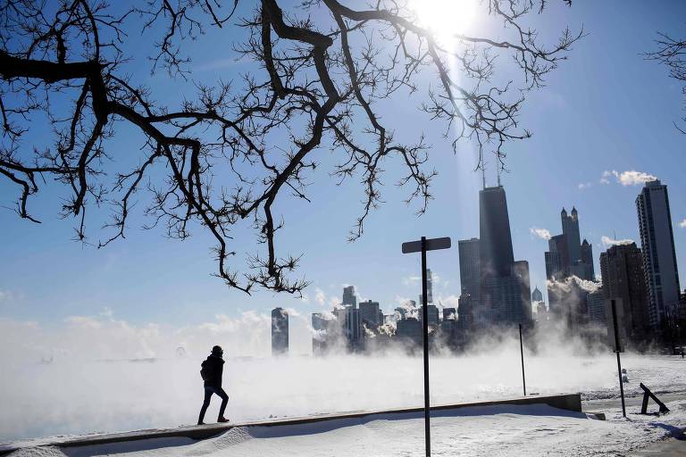 Em Chicago, temperaturas chegaram a -29ºC