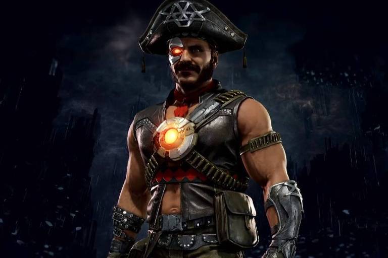 Um personagem do jogo mortal kombat