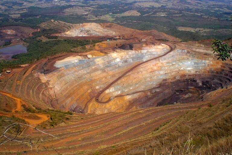 Mina Córrego do Feijão, em Brumadinho, no ano de 2008