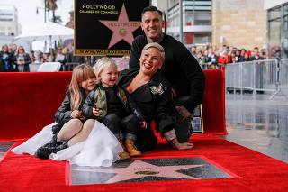 Singer and songwriter Pink receives star on Hollywood Walk of Fame in Los Angeles