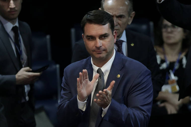 Votação no Senado Federal define os membros da Mesa Diretora. O senador Flávio Bolsonaro (PSL-RJ) ficou com a 3ª Secretaria