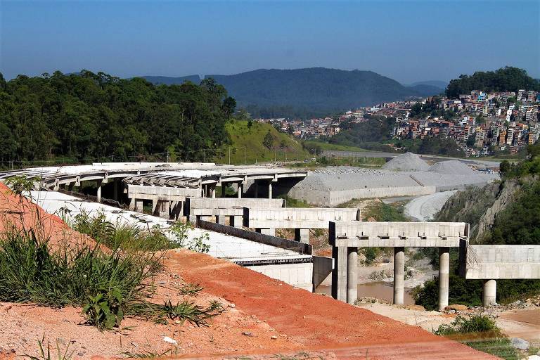 Obra do trecho do Rodoanel Norte, em São Paulo, pivô de investigação da Polícia Federal