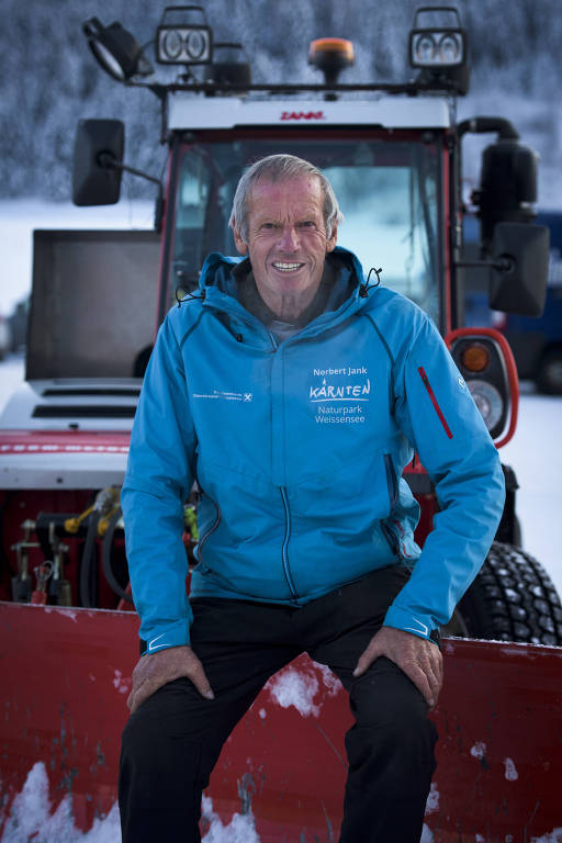 Norbert Jank, 72, o "mestre do gelo" da Elfstedentocht Alternativa.