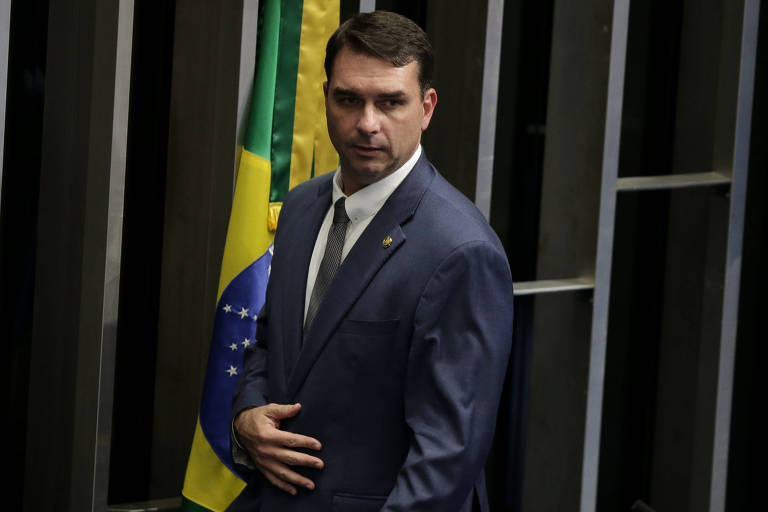 O senador Flávio Bolsonaro (PSL-RJ), cujo patrimônio é alvo de investigação do Ministério Público Federal