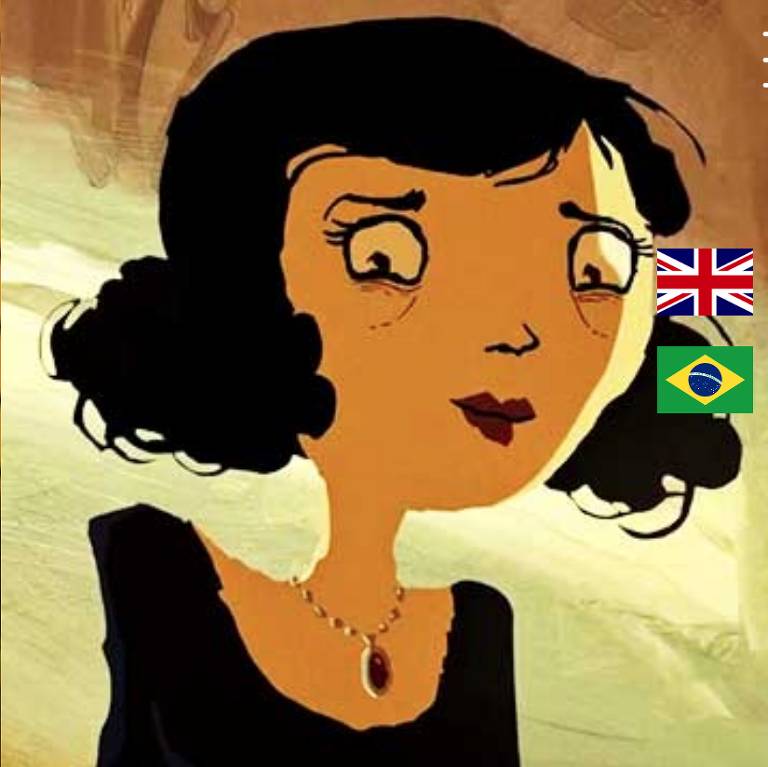 Personagem Rosa, em "Tito e os Pássaros", dublada por Denise Fraga