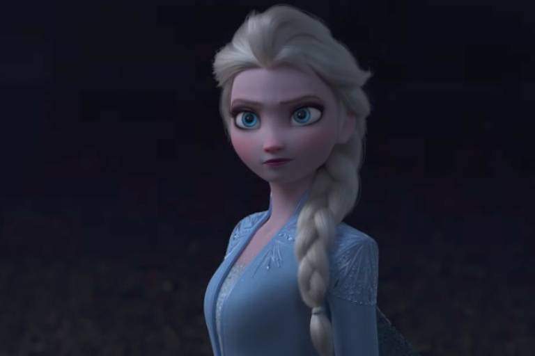 Imagem de Elsa no segundo filme de "Frozen"