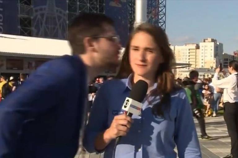Repórter Júlia Guimarães sofreu assédio durante a Copa do Mundo da Rússia