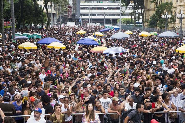Blocos de Carnaval no centro da capital paulista