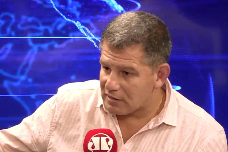 O ex-ministro Gustavo Bebianno durante entrevista à Rádio Jovem Pan