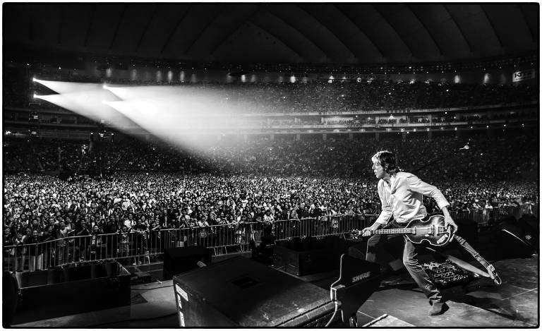 Paul McCartney durante show da turnê Freshen Up