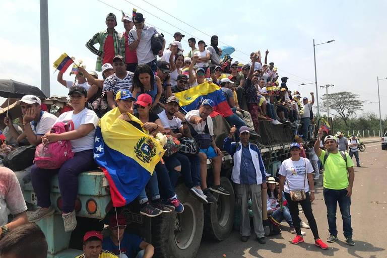 Protestos no 'Dia D' na Venezuela 