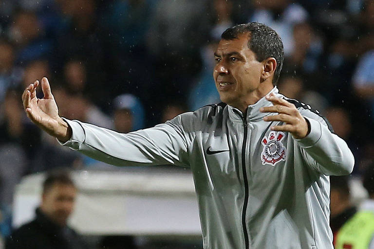 O técnico do Corinthians, Fábio Carille