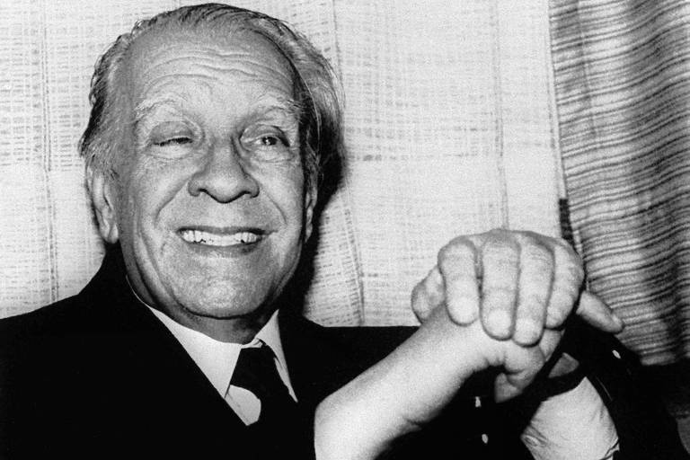 O escritor argentino Jorge Luis Borges (1899-1986), autor de "O Encontro", conto publicado no livro "O Informe de Brodie", de 1970