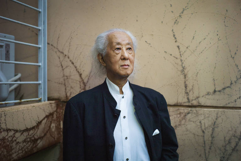 O arquiteto japonês Arata Isozaki, vencedor do Pritzker deste ano, em fevereiro passado