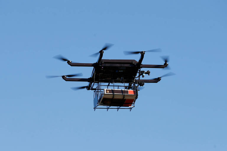 Exemplo de drone utilizado para entregas