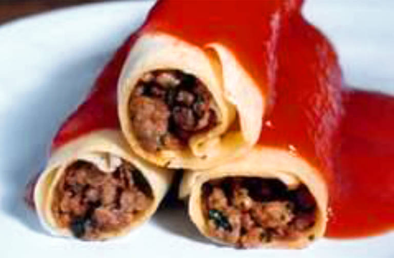 Panqueca de massa de arroz, uma das receitas de 2019 das escolas estaduais de SP