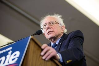 Bernie Sanders Holds First Campaign Event In NH For Second Presidential Bid