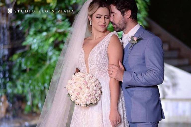 Filha de Leonardo, Jéssica Costa se casa com Sandro Pedroso em Goiás sem a presença do cantor