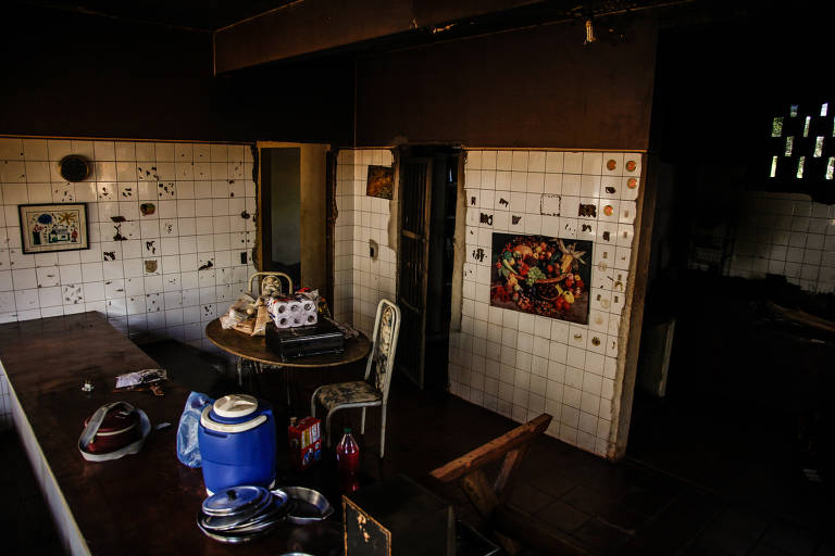 Antigo refeitório da estação ferroviária Águas Virtuosas, em Altinópolis, SP