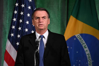 Brazilian President Bolsonaro participates in Brazil-U.S. Business forum