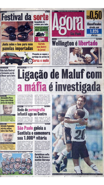 As principais capas dos 20 anos do jornal Agora São Paulo