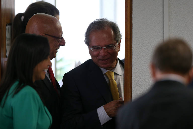 O ministro da Economia, Paulo Guedes, esteve na quarta-feira (27) em sessão do Senado para falar sobre a reforma da Previdência