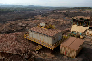 A view of a collapsed tailings dam owned by Brazilian mining company Vale SA, in Brumadinho