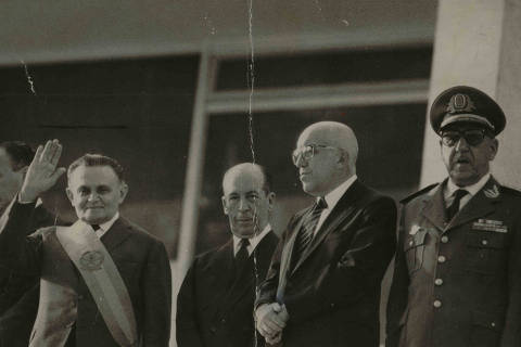 BRASÍLIA, DF, 15.04.1964: CASTELO-BRANCO - Posse do marechal Humberto de Alencar Castelo Branco na presidência da República de 1964 a 1967. (Foto: Acervo UH/Folhapress)