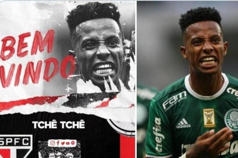 São Paulo usa em seu site foto de Tchê Tchê comemorando gol contra o próprio clube