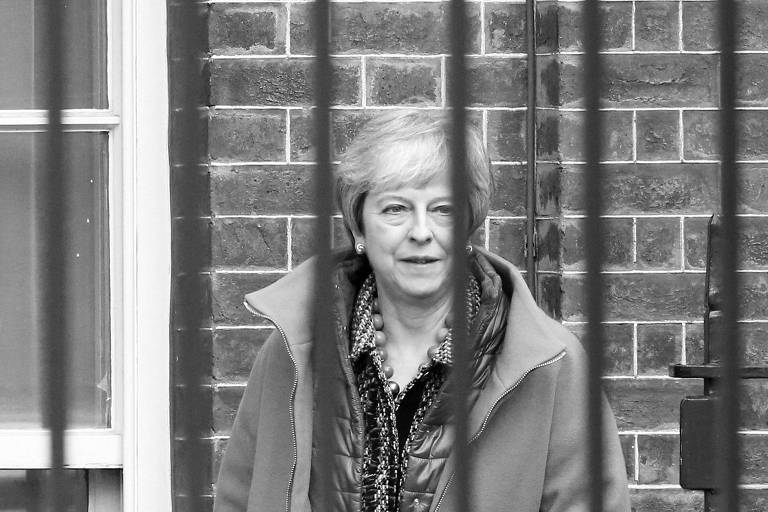 A primeira-ministra britânica, Theresa May, em Londres 