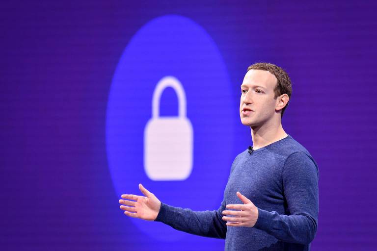 Mark Zuckerberg, presidente-executivo do Facebook, durante evento na Califórnia, em maio do ano passado 