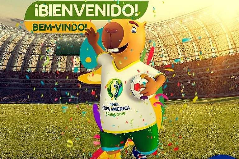 Capivara será mascote da Copa América 2019