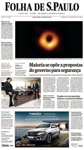 Capa da Edição São Paulo da Folha